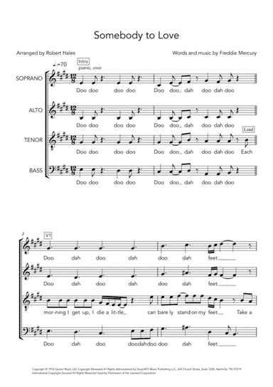 Somebody To Love (arr. Robert Hales)