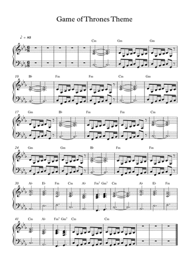 Game Of Thrones (arr. Mercy, P)