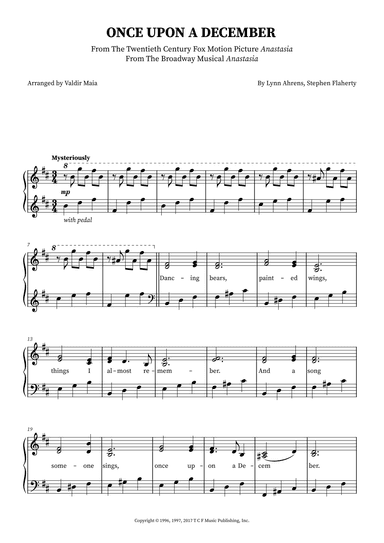 Once Upon A December (arr. Valdir Maia)