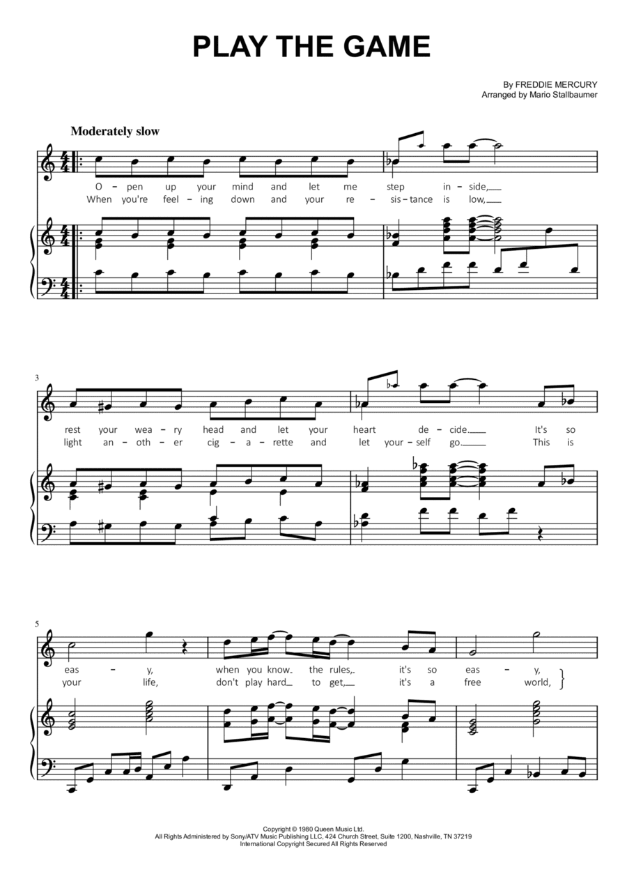 Play The Game (arr. Mario Stallbaumer)