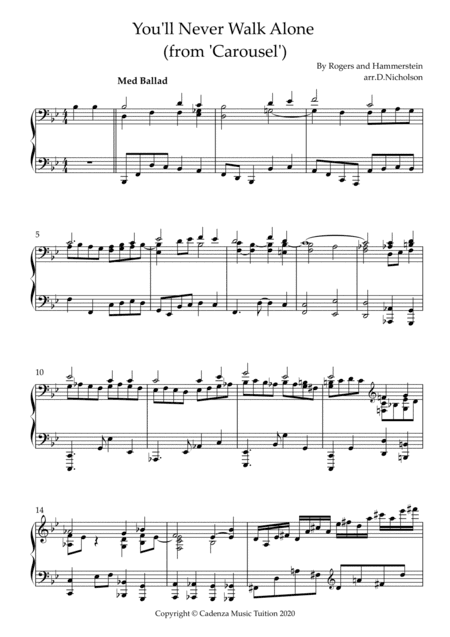 You'll Never Walk Alone (arr. Daniel Nicholson)