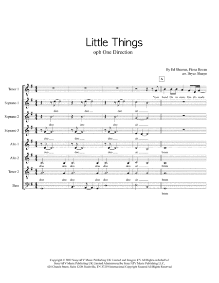 Little Things (arr. Bryan Sharpe)