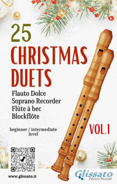 25 Christmas Duets for soprano recorder - VOL.1 (arr. Francesco Leone)