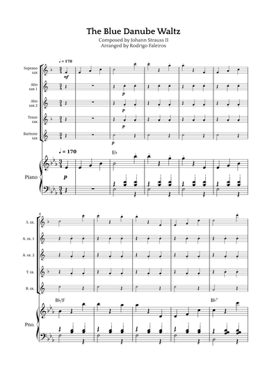 The Blue Danube Waltz (arr. Rodrigo Faleiros)