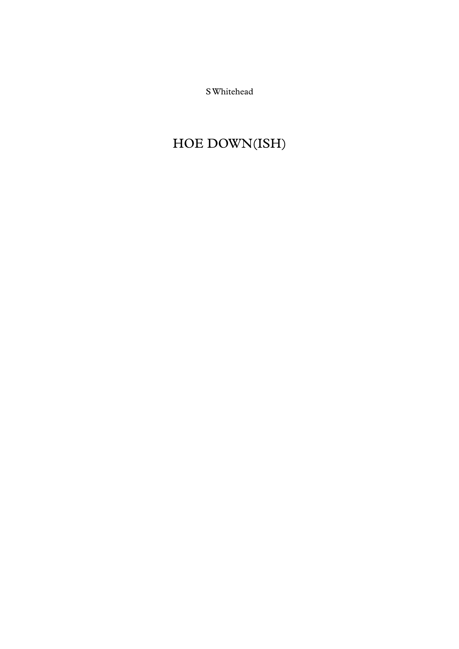 Hoe Down (ish)