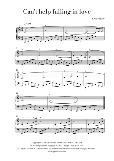 Can't Help Falling In Love (arr. Lais Reis)