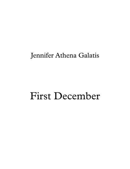 First December