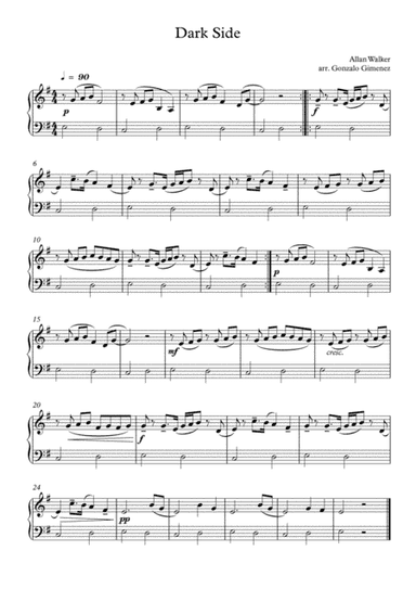 Darkside (arr. Gonzalo Gimenez)