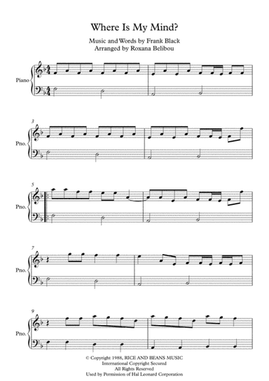 Where Is My Mind? (arr. Roxana Belibou)
