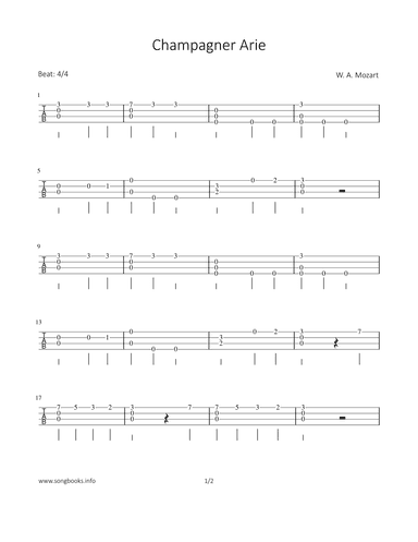 Champagner Arie (arr. Bettina Schipp)
