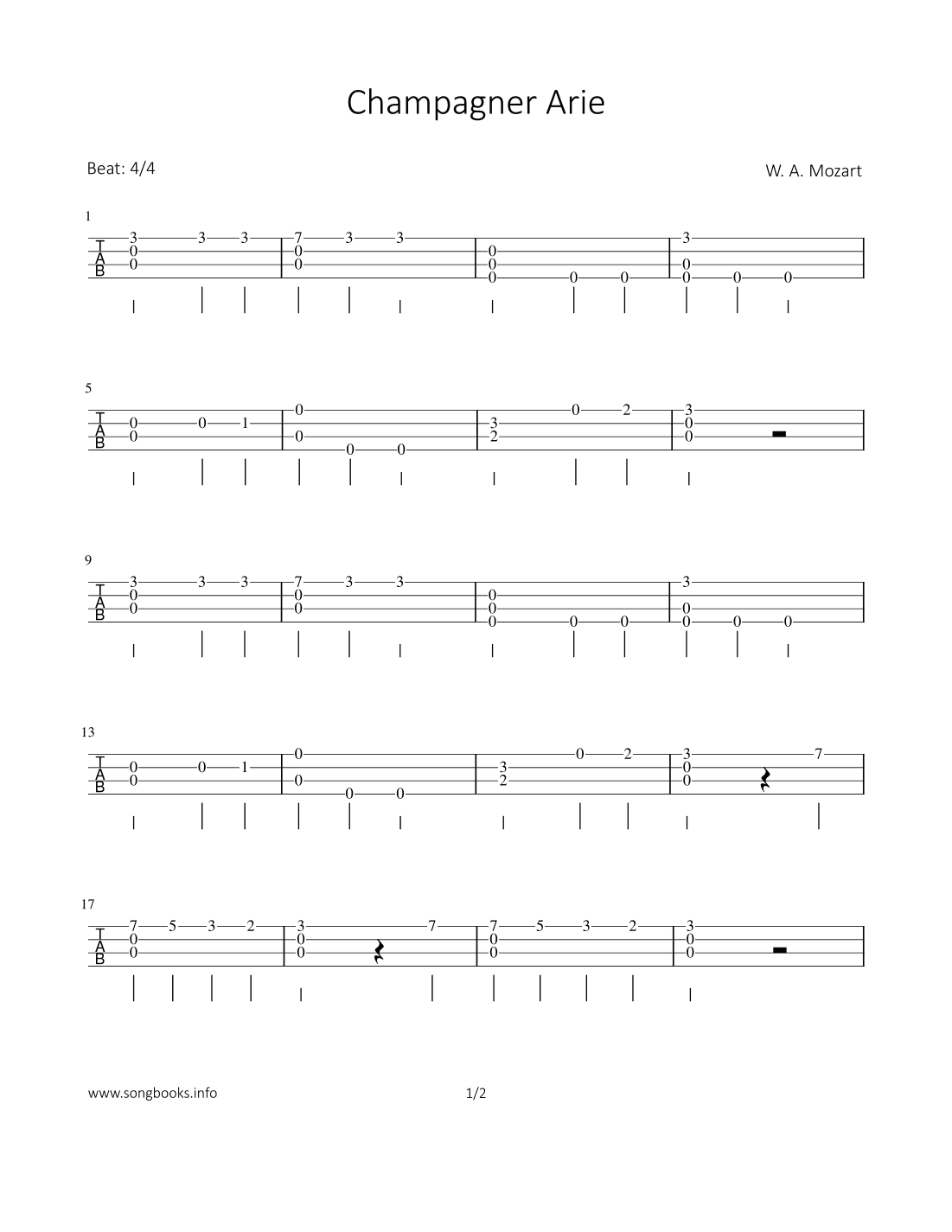 Champagner Arie (arr. Bettina Schipp)