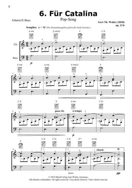 For Catalina (from Guitar Pop Romanticists)