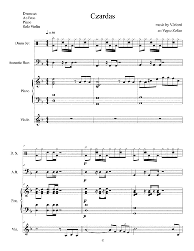 Monti Vittorio - Czardas (arr. Vegso Zoltan)