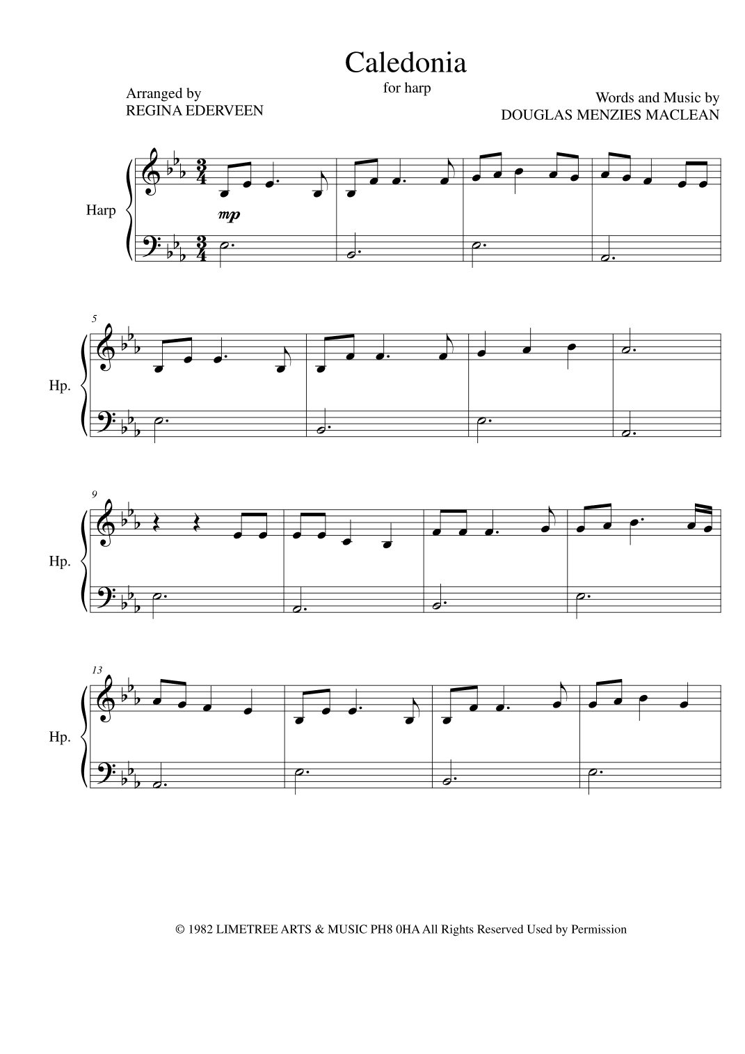 Caledonia (arr. Regina Ederveen)