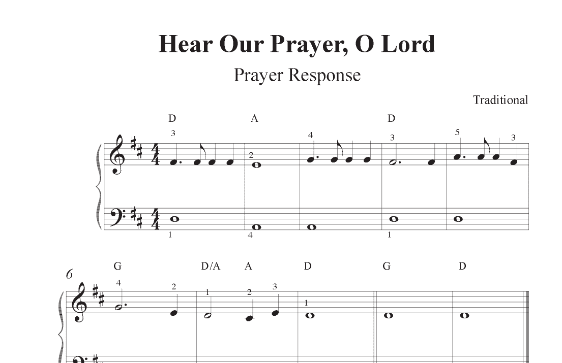 Hear Our Prayer, O Lord (arr. Francesco Blackmore)