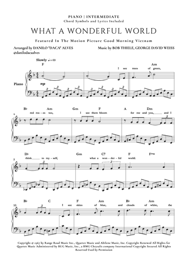What A Wonderful World (arr. Danilo "Daca" Alves)