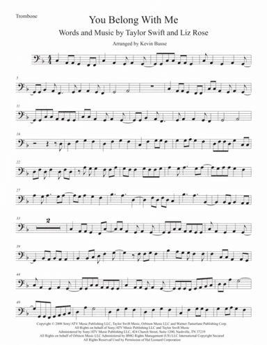 You Belong With Me (arr. Kevin Busse)