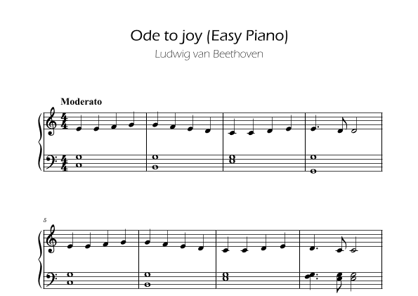 Ode to Joy Easy Piano (arr. Ygor Nunes)