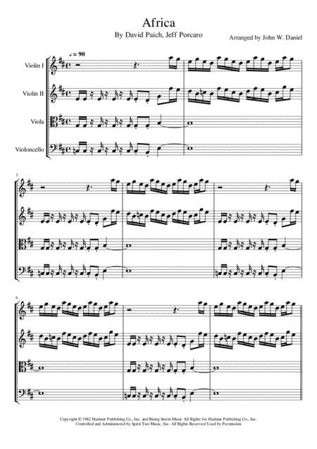 Africa (arr. John W. Daniel)