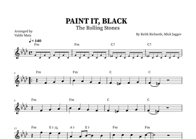 Paint It, Black (arr. Valdir Maia)