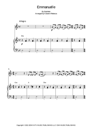 Emmanuelle (arr. Kaiserin Rebecca)