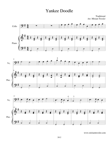 Yankee Doodle (arr. Miriam Troxler)