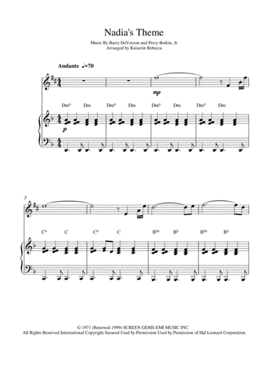 Nadia's Theme (arr. Kaiserin Rebecca)