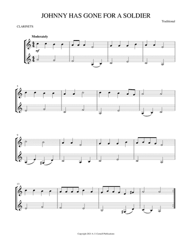 Johnny Has Gone for a Soldier (arr. Mark Phillips)