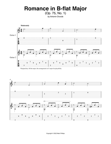 Romance in B-flat Major (arr. Mark Phillips)