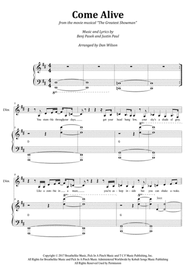 Come Alive (arr. Dan Wilson)