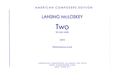 [McLoskey] Two