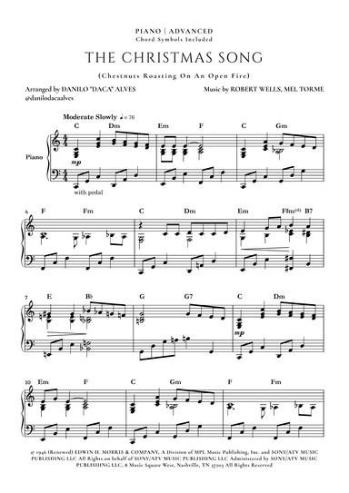 The Christmas Song (chestnuts Roasting On An Open Fire) (arr. Danilo "Daca" Alves)