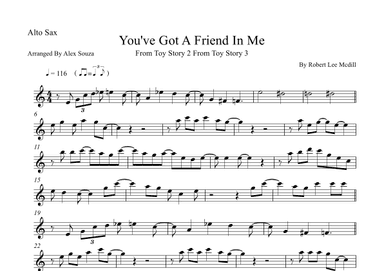 You've Got A Friend In Me (arr. Alex Souza)