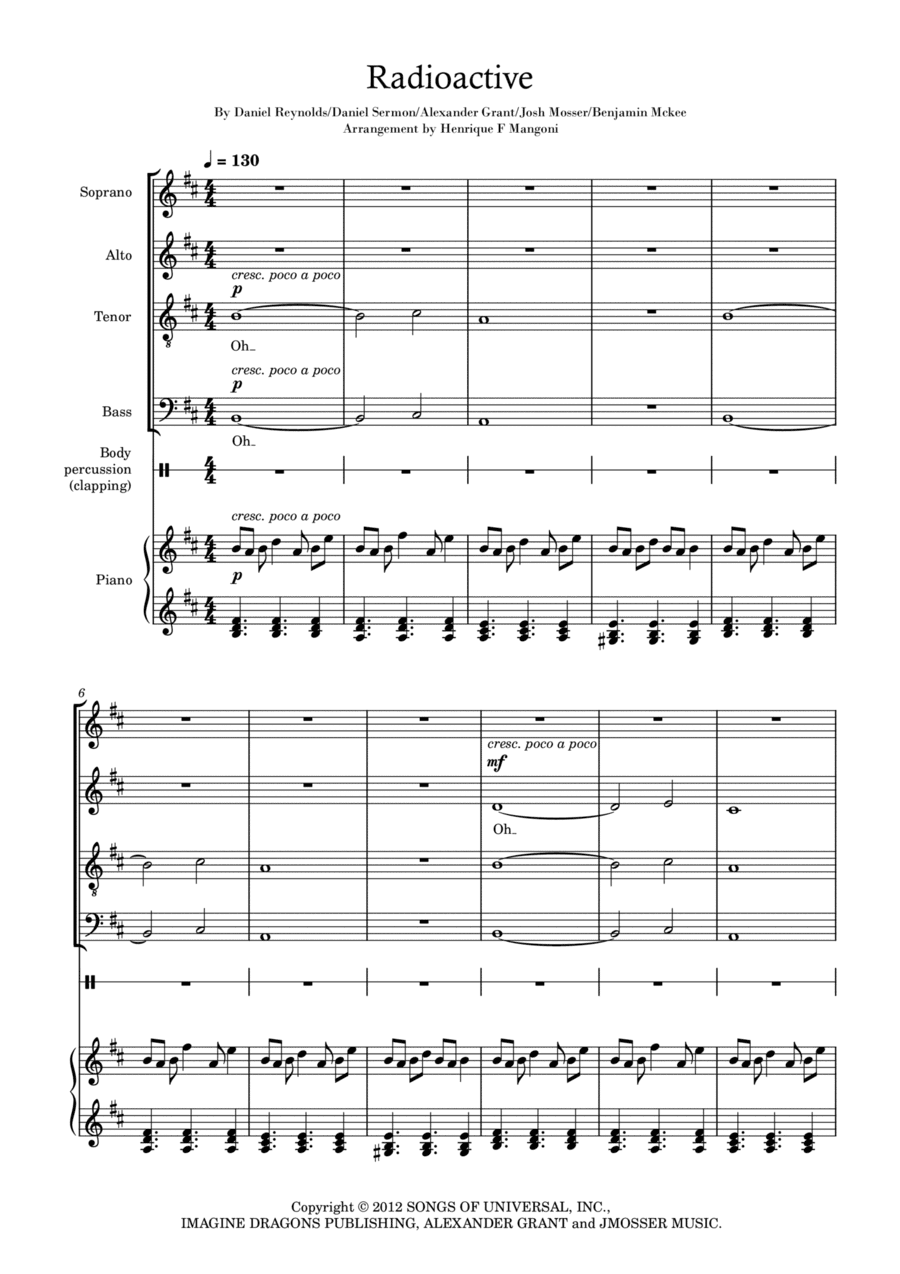 Radioactive (arr. Henrique F Mangoni)