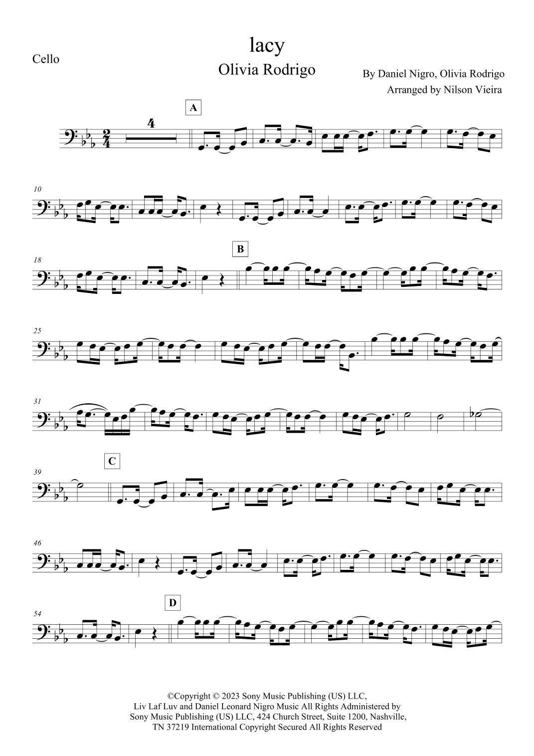 Lacy (arr. Nilson Vieira)