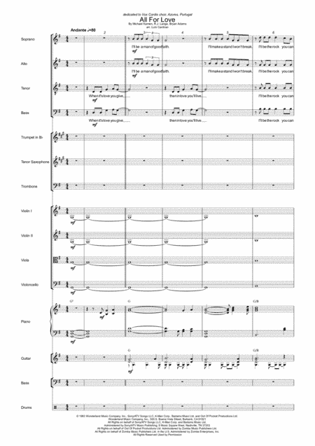 All For Love (arr. Luís Cardoso)