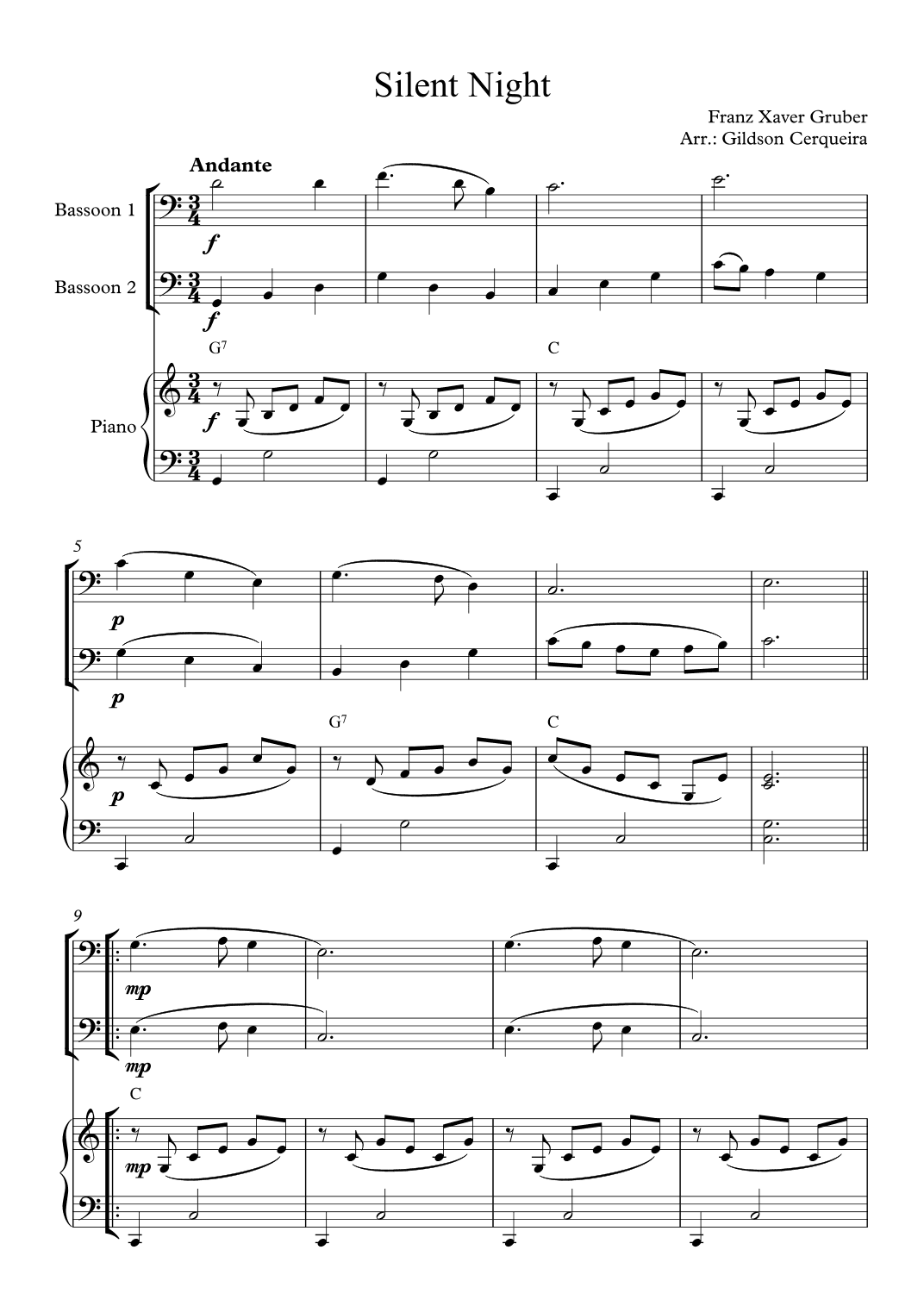 Silent Night (arr. Gildson Cerqueira)