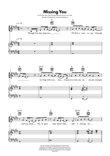 Missing You (arr. Alex Diego)