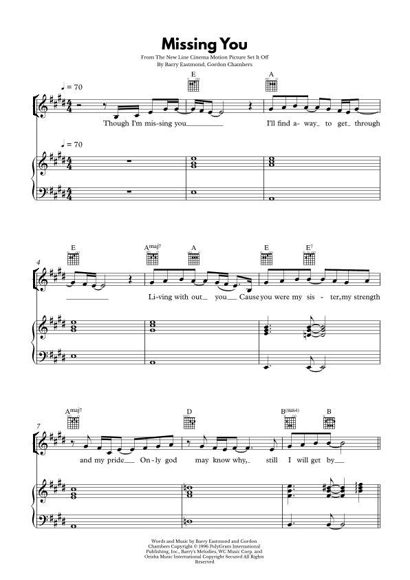 Missing You (arr. Alex Diego)