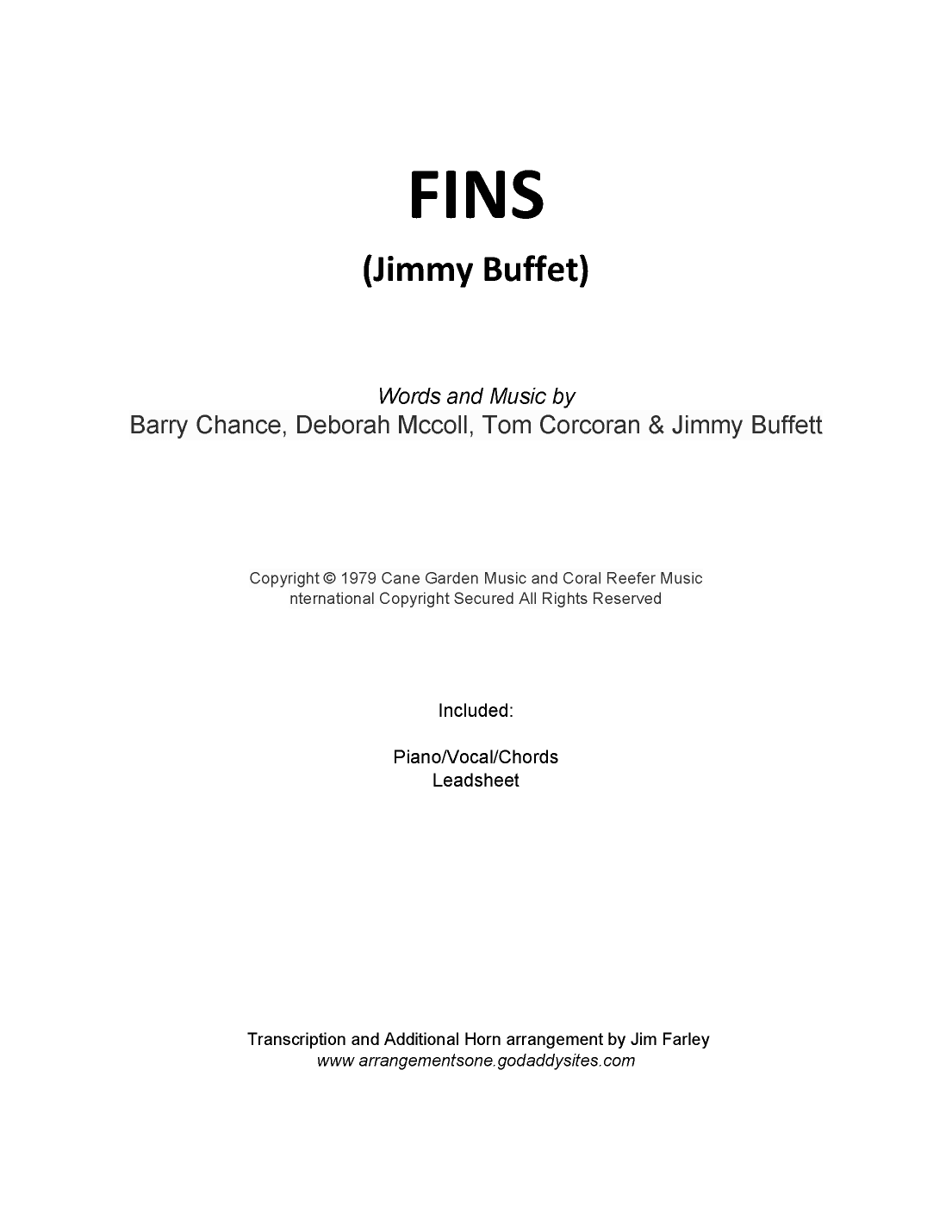 Fins (arr. Jim Farley)