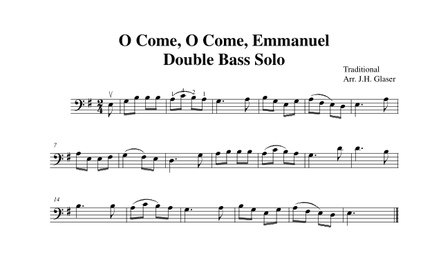 O Come, O Come, Emmanuel (arr. Jeremy Glaser)