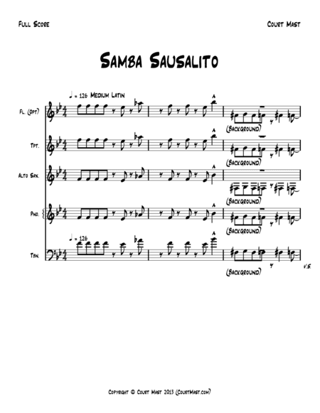 Samba Sausalito - Lead Sheet