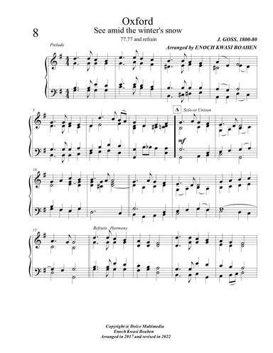 Oxford ( Hymn tune ) (arr. Enoch Kwasi Boahen)