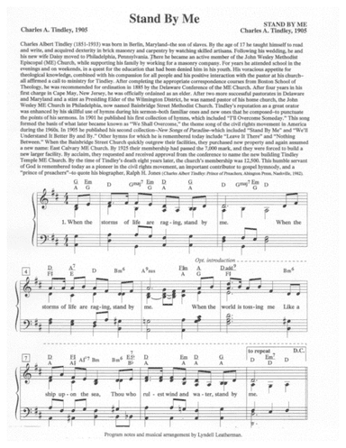 Stand By Me (arr. Lyndell Leatherman)