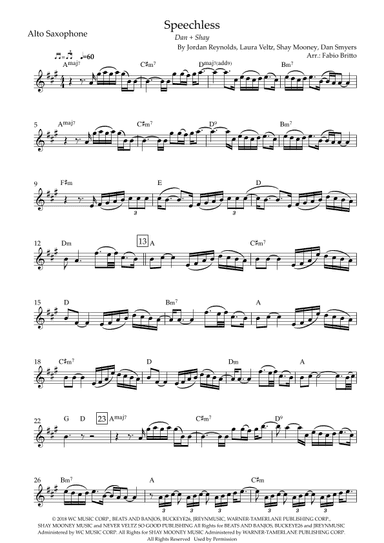 Speechless (arr. Fabio Britto)