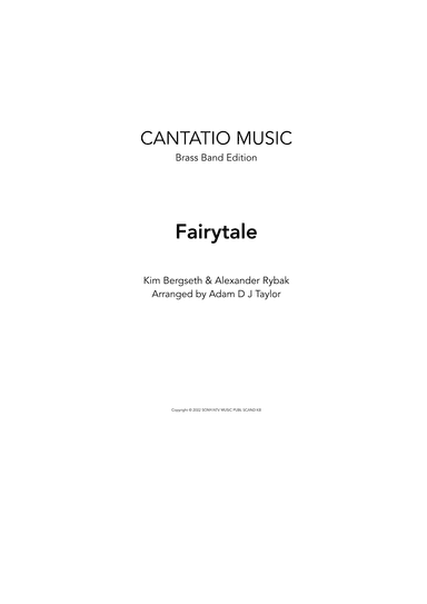 Fairytale (arr. Adam D J Taylor)