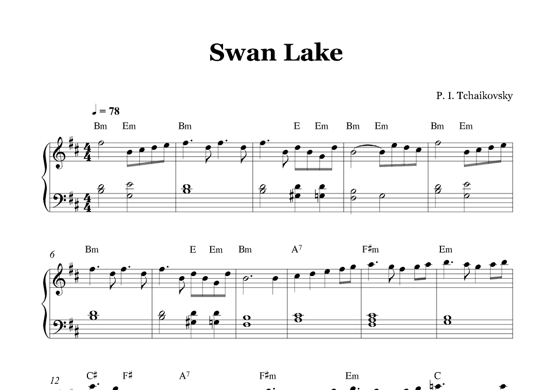 Swan Lake (arr. Gabriel Oliveira)