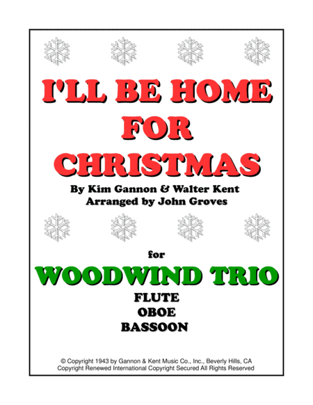 I'll Be Home For Christmas (arr. John Groves)