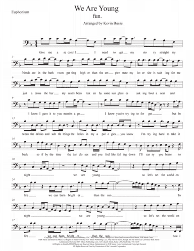 We Are Young (arr. Kevin Busse)