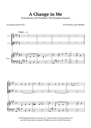 A Change In Me (arr. André Nusa)